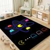 Ковер с тематикой игры Pac-Man, нескользящий, круглый, для игровой комнаты, спальни, гостиной, напольный коврик, декор