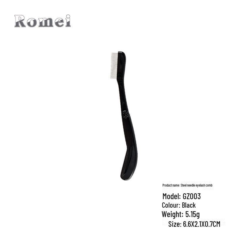 Расческа для бровей и ресниц 8 в 1 из нержавеющей стали с переносной пластиковой ручкой