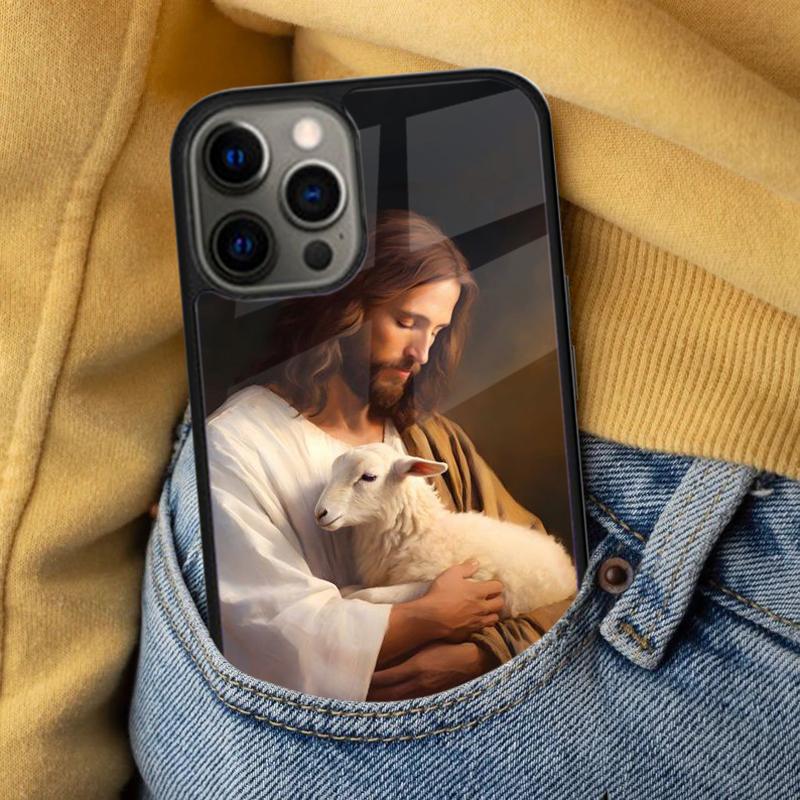 Christian Jesus Soft Phone Case for iPhone 17 Air 16e Pro max 15 Pro 13 14 Plus 11 12 MagSafe Magnetic Coque