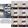 4/6/8LED Multi-Color Solar Wall Lights Up and Down Lighting Solar Outdoor Light Waterproof Solar Fence Light for Yard Garden