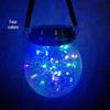 Solar-Powered Outdoor Garden Hanging Light - Glass Mason Jar Christmas Decoration