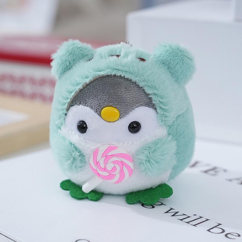 9Cm Small Penguin Plush Keychains Cute Plushie Doll Anime Kawaii Toys For Children Pendant Key Chain Woman Girl Birthday Gift