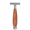Men"s Classic Double Blade Safety Shaving Razor Manual Wood Handle Shaver