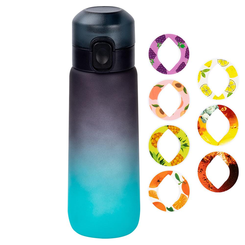750 мл Спортивная бутылка для воды с ароматической капсулой, бутылка для питья с ароматом воздуха, бутылка для воды с фруктовым инфузором для кемпинга на открытом воздухе, путешествий