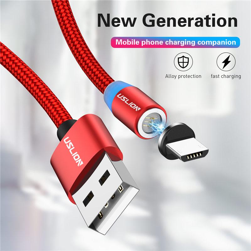 Magnetic Cable Quick Charge 3A USB Type C Cables 1m Wire Mobile Phone Fast Charging Data Cord