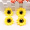 50 Pcs Artificial Flower Yellow False Sunflower 4cm 6cm 10cm Sizes For Handmade Craft Projects