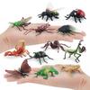 Detailed Pvc Insect Figurine Collection Featuring Lifelike Beetle Butterfly Mosquito Dragonfly