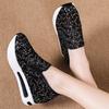 Fashion 2025 Elegant Bling Mesh Sports Shoes Women Fashion Plus Size Platform Sneakers Woman Slip On Soft Insole Vulcanize Shoes Female