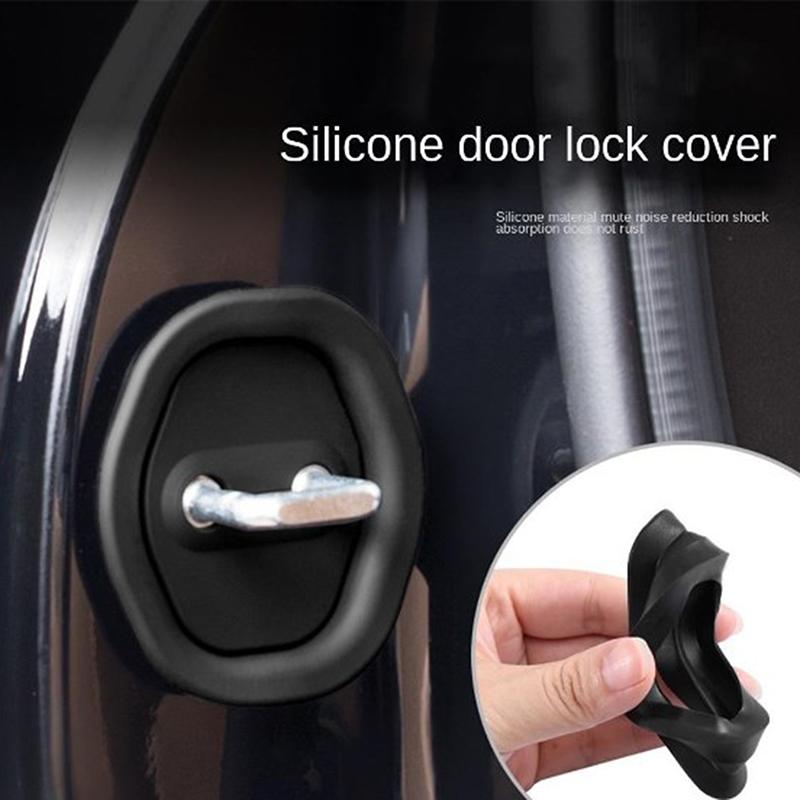 Universal Car Door Mute Damping Cushion Silicone Door Lock Buckle Car Door Anti-Collision Protective Cover