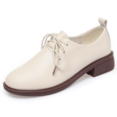 Женская обувь, повседневные женские туфли из натуральной кожи большого размера, оксфорды, женские туфли на шнуровке в британском стиле