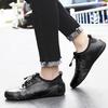 Brand Men Leather Soft Sole Walk Casual Shoes Men Light Comfortable Driving Flats Men Outdoor Anti-slip Wearable Shoes Sneakers