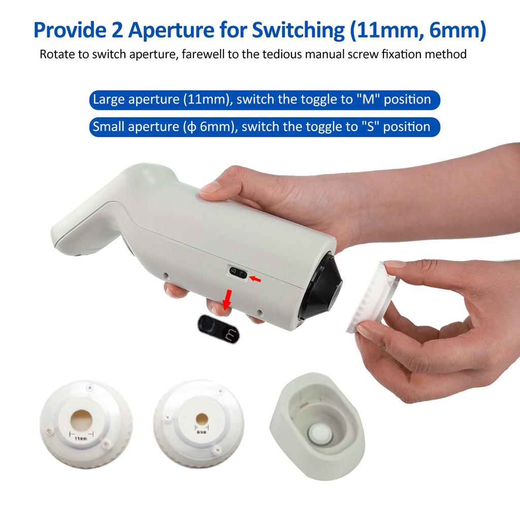 Портативный перезаряжаемый колориметр-хромометр, ручной спектрофотометр, измеритель цвета, автоматический