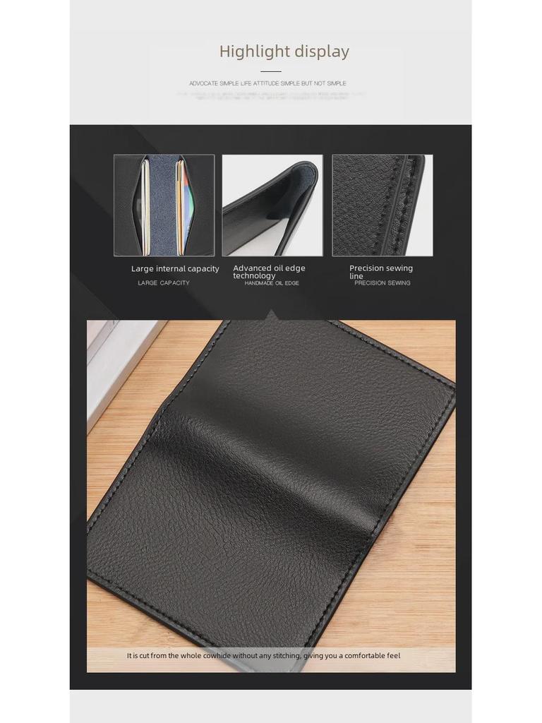 Мужская визитница из натуральной коровьей кожи 3003: Органайзер для визиток и банковских карт