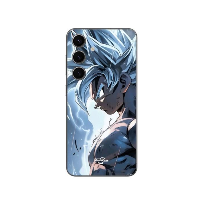 Coque - Maniacase - Samsung Galaxy S24 - Noir - Souple - Songoku ultra instinct
