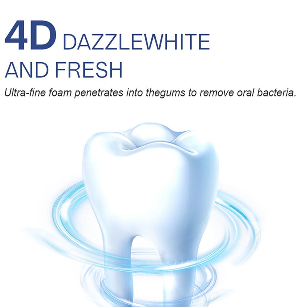 Teeth Whitening Teeth Cleaning Foam Refreshing Breath Deep Cleansing Toothpaste, Fresh Mouth Toothpaste,60ML