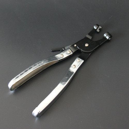 1 шт. Автомобильные плоскогубцы для хомутов водяных шлангов, зажим, поворотная приводная губка, фиксирующий инструмент, снятие и установка хомутов шлангов кольцевого типа с плоской лентой