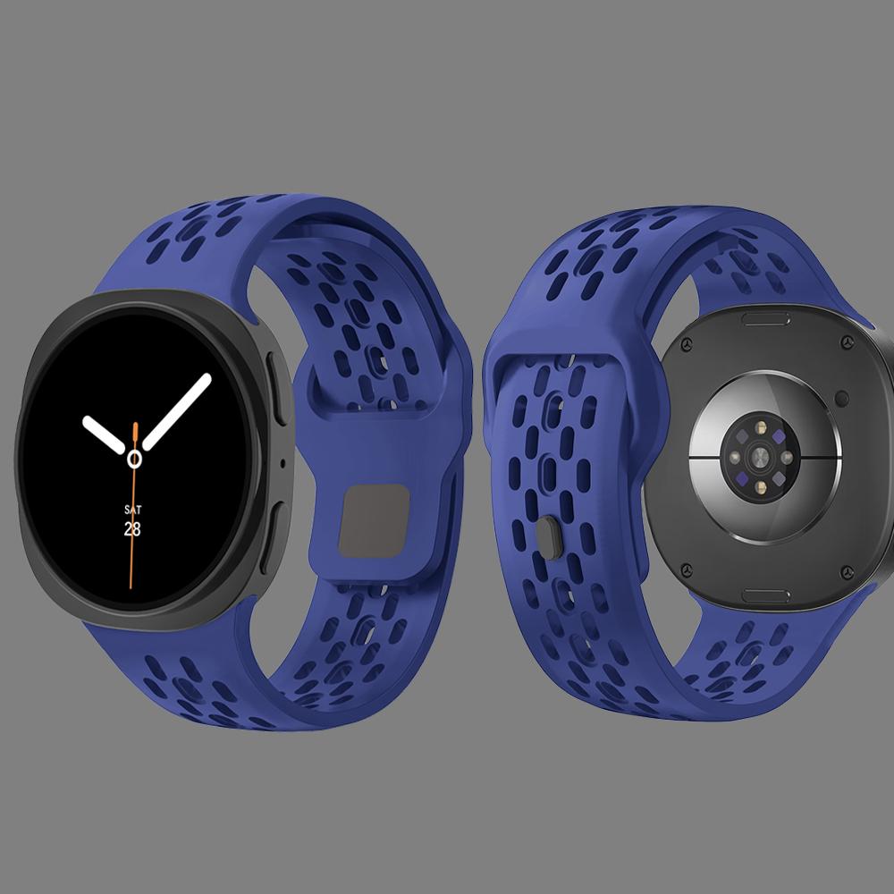 Резиновый ремешок для Samsung Galaxy watch 8/8 classic 46мм/44мм/40мм Дышащий спортивный браслет на запястье Correa Galaxy watch8 Ремешок