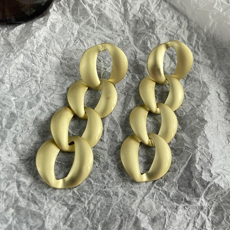 17KM Винтажные серьги-цепочки золотого, серебряного цвета для женщин, простые геометрические серьги в стиле бохо с длинными кисточками, ювелирные изделия Brincos