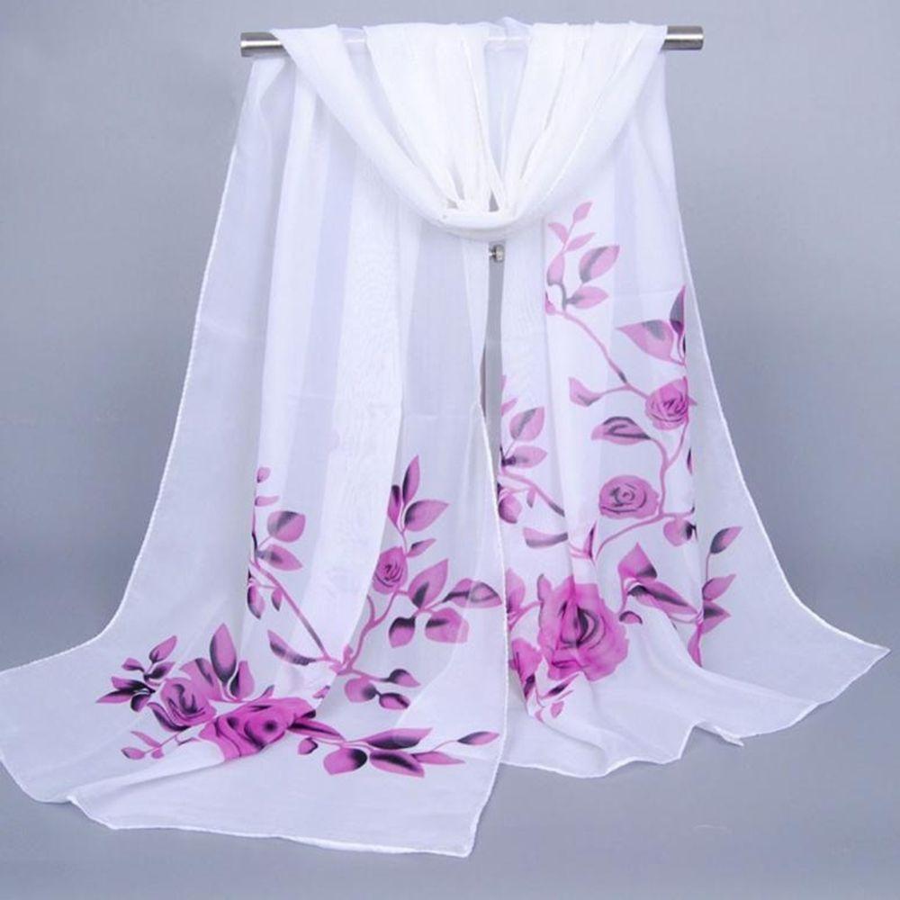 Women Ladies Soft Wrap Long Shawl Chiffon Scarves Scarf