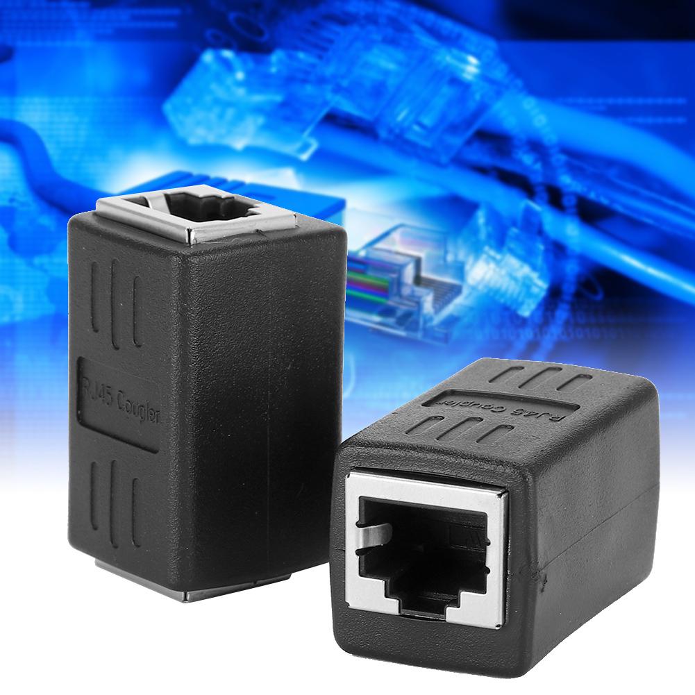 2 шт. Кабельный соединитель RJ45 LAN разъем встроенного типа женский-женский адаптер для Cat7 Cat6 Cat5e
