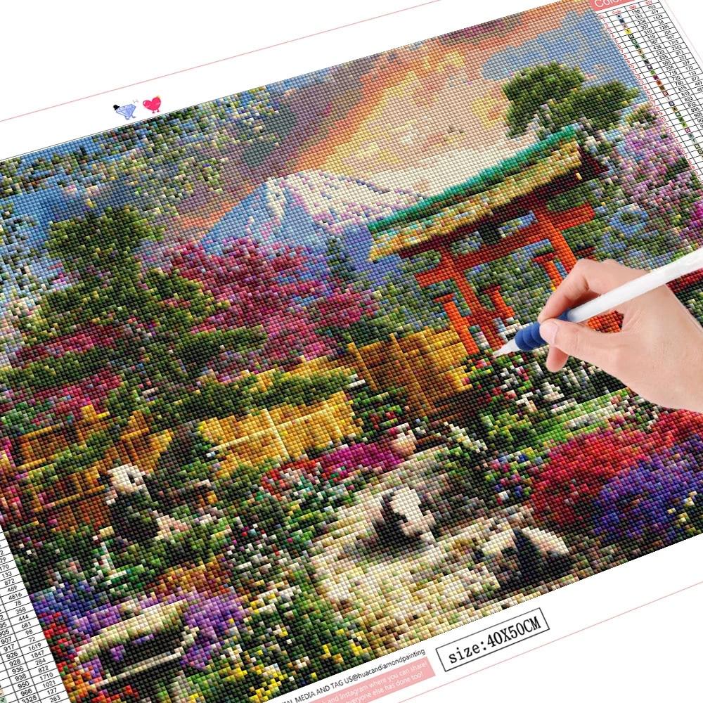 Полная площадь Алмазная картина Портрет Красочные животные Алмазная вышивка Волк Сова Пантера Изображение Стразы Вышивка Крестом Рождественские украшения