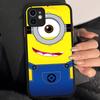 Cartoon Anime Yellow M-Minions Phone Case For IPhone 16e 16 15 14 13 12 11 Pro Max X XS Max Plus Matte Clear