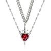 Trendy Heart and Sword Necklace Valentine's Day Gift Matching Necklace Vintage Couple Necklaces