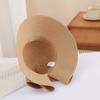 Bowknot Split Straw Sun Hat Elegant Wide Brim Travel Beach Hats Foldable UV Protection Casual Bucket Hats