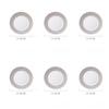 Fine Bone China Dinner Plates Sets, Light Luxury Tableware Stripe Pattern Gilt Edged Porcelain Dinnerware Round Set of 6