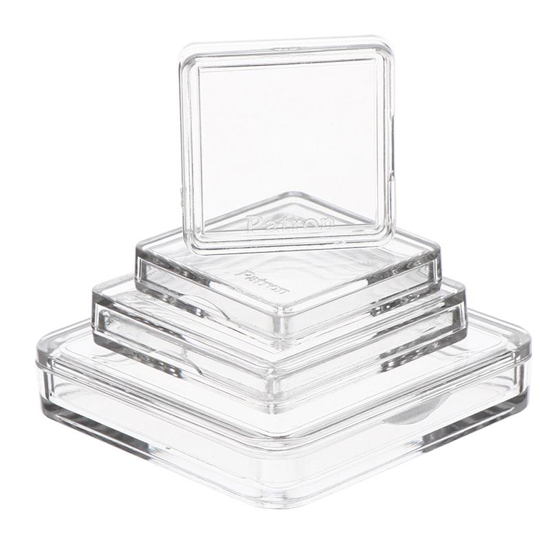 10 шт. квадратные прозрачные защитные контейнеры для жетонов, коробки для настольных игр