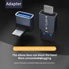 Преобразователь Type-C на USB Прямой угол OTG Мини 10 Гбит/с Передача данных Универсальный Type C Папа на USB A Мама Конвертер Компьютерные Аксессуары