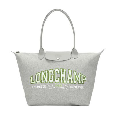 Le Pliage Модная Повседневная Хлопковая Сумка-тоут с Логотипом Женская tote Серая 1899HEA112