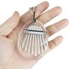 8 Key Kalimba Mini Thumb Piano Finger Piano Transparent Acrylic Finger Keyboard Musical Instrument