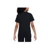 Nike Sportswear Printed Letter Casual Round Neck Short Sleeve T-Shirt Kids Tops Black FV5348-010