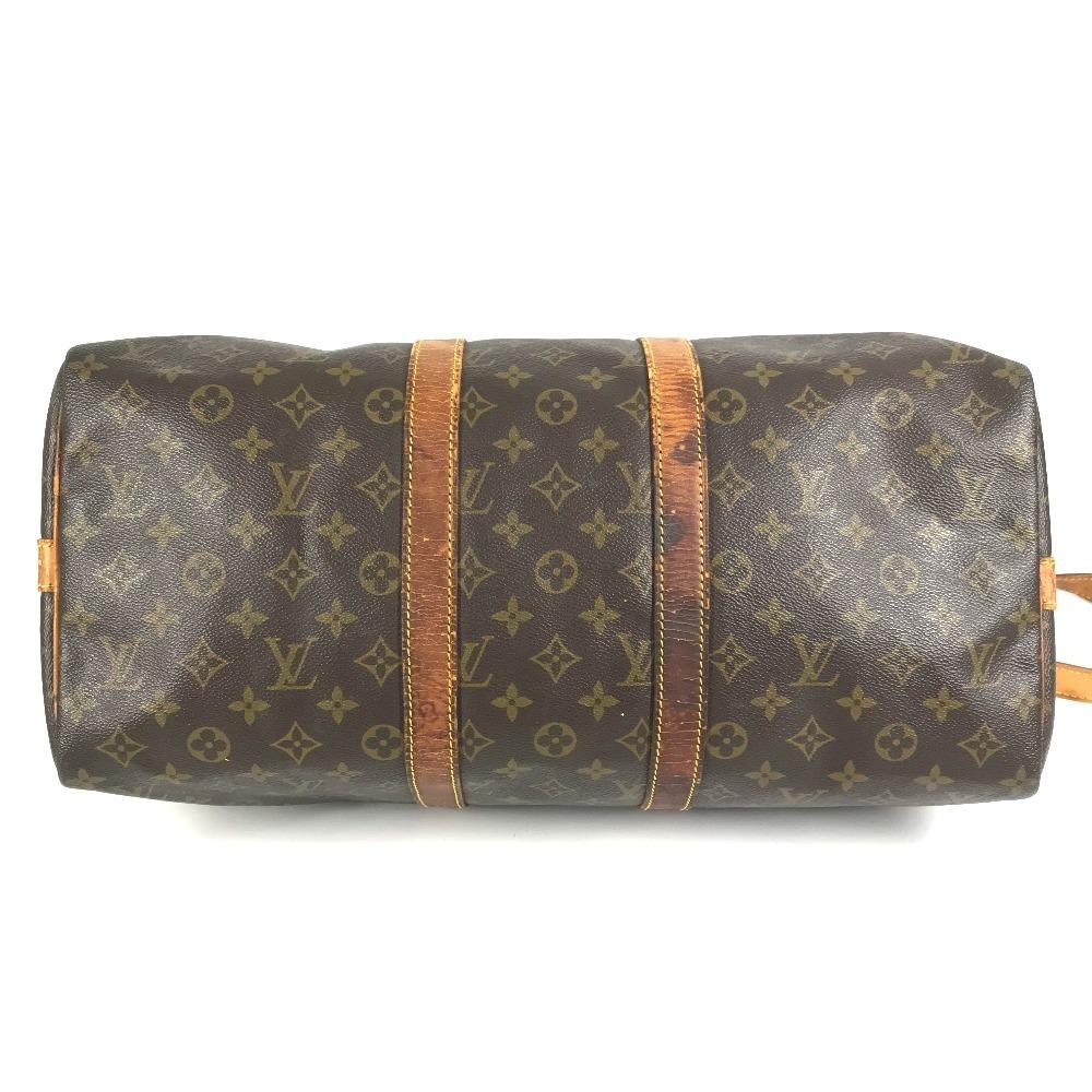 Louis Vuitton M41418 Монограмма KeepallBandouliere 45 Дорожная сумка Сумка-даффл Коричневый
