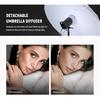 NEEWER 51"/130cm Parabolic Reflective Umbrella for Photography, White Inner/Diffuser Cover/Bag Included, Soft Lighting, Quick Folding, for Camera/Phot
