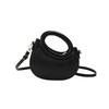 Fashionable Mid-size Round Shoulder Bag For Women In Street Style With Stylish Stitching
