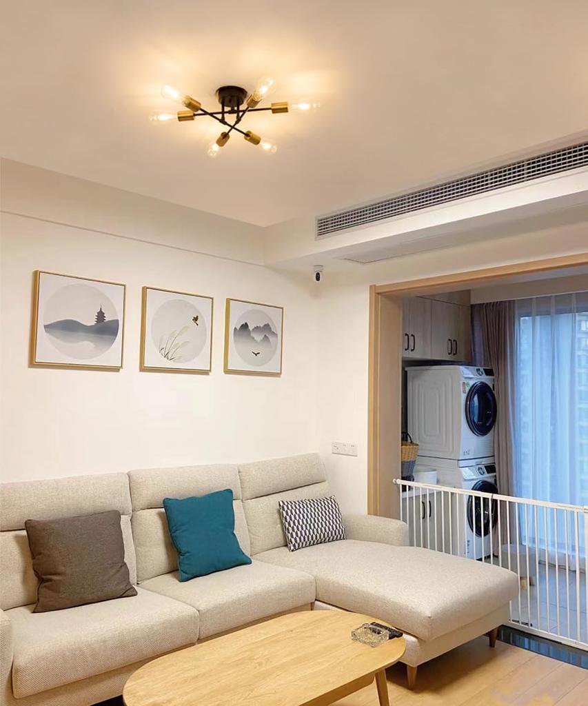 Подвесной светильник на 6 ламп, Скандинавский, Современный Индустриальный, Антикварный, Ретро, Потолочное освещение, Подвесная лампа, Стильный, Освещение для столовой, Гостиная