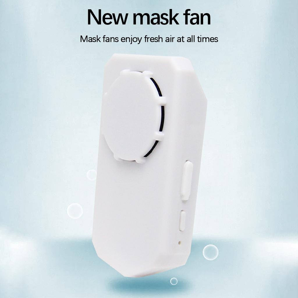 Outdoor Electric Clip-On Cooler Fan Fresh Air Mask for Face Mask Cooling Accessories Facemask Easy-Attach
