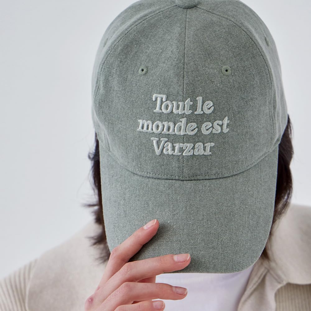 VARZAR TMV Надпись Бейсболка Пигмент Хаки Унисекс Глубокая Тулья Защита от УФ-лучей
