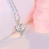 Necklace Women's Niche Design 925 Sterling Silver Heart-Shaped Pendant Pendant