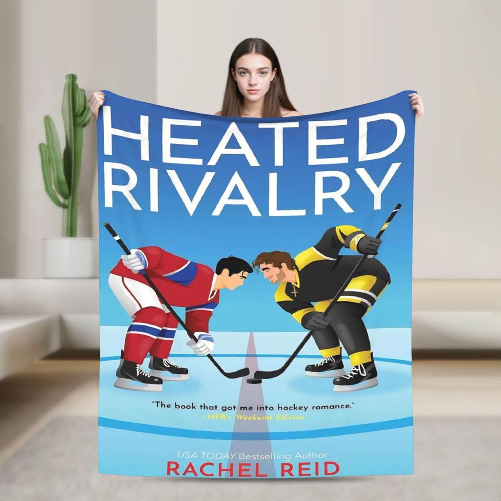 Heated Rivalry Knitted Blankets Cute Hollanov  Flannel Throw Blankets Summer Air Conditioning Decoration Soft Warm Bedspreads