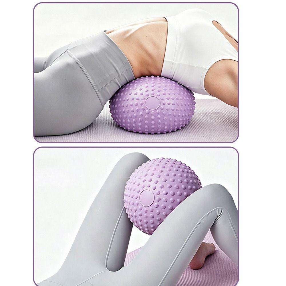 PVC Fitness Yoga Ball Thickening Massage Ball Household Abdominal Pressure Ball  Women