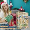 Medieval Cat Advent Calendar 2025 24 Day Christmas Countdown with 24 Collectible Medieval Cat Acrylic Ornaments for Cat Lovers Art Fans