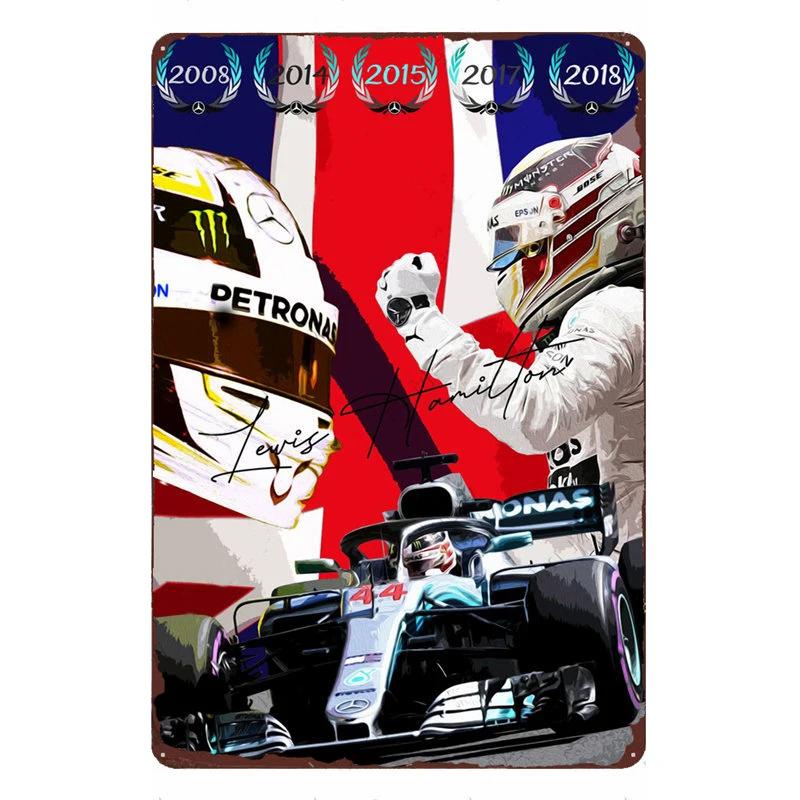 Motorcycle Rider Classic Sports Racing Tin Sign Vintage Metal Poster Decor Man Cave Garage Wall Signs Art Plaques Tin Plate Sign