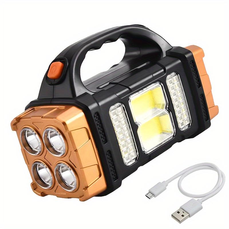 Multifunctional LED Solar Camping Light, Bright Portable Rechargeable Flashlight, Suitable For Outdoor Hiking Camping