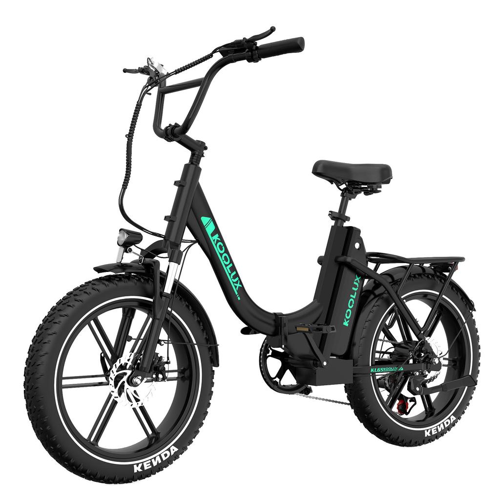 KOOLUX KL6S Adult Folding Electic Bicycle 500W Motor 48V15.6Ah Battery 20 Inch Fat Tires Electric Bike City Outdoor Off-Road E-Bike