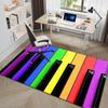 1Pc Piano keys music Printed circular carpet, home door mat, outdoor travel protection carpet A14