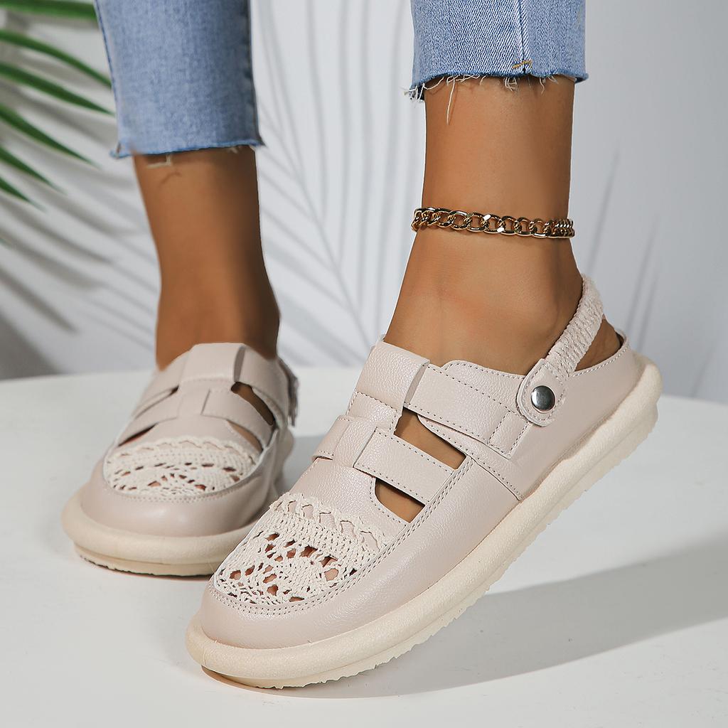 Shoes Women Summer Platform Sandals Women Luxury Sandals Designers Shoes Genuine Leather Breathable Flat Casual Ladies Sandals