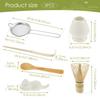 Японский набор для чая матча, аксессуары с подставкой для венчика, сито из нержавеющей стали, бамбуковая ложка, подставка для ложки-венчика, инструмент для приготовления матча